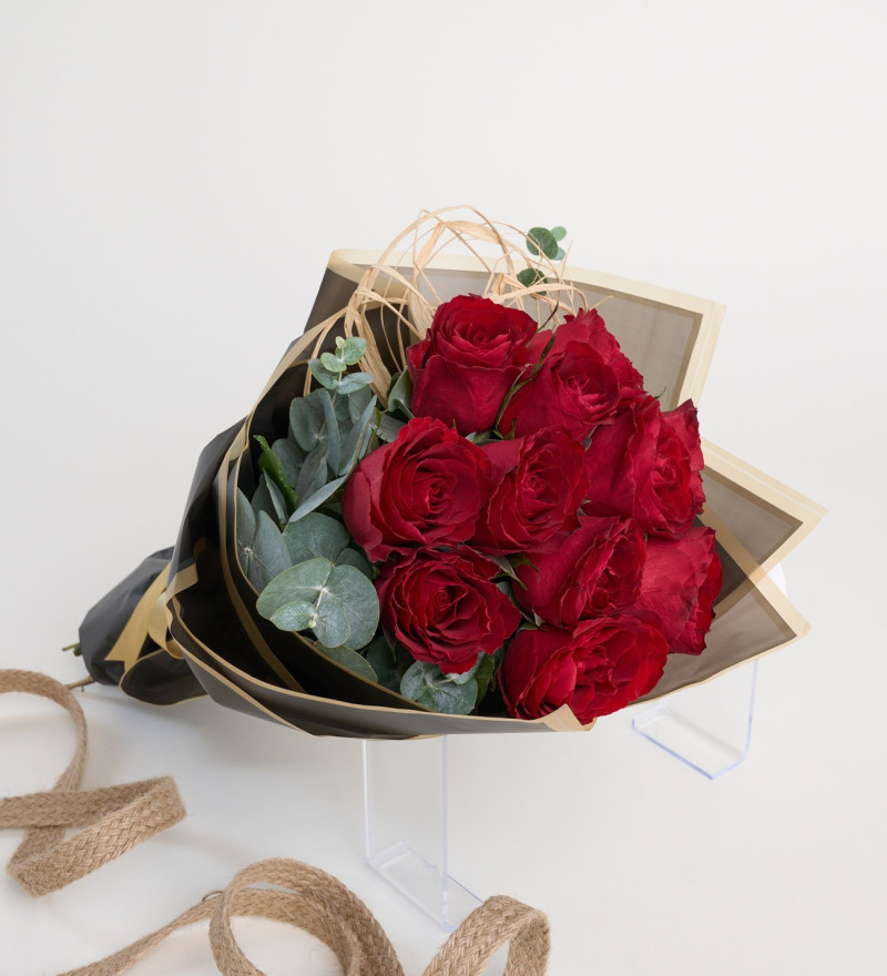 11'li Kırmızı Gül Çiçek Buketi