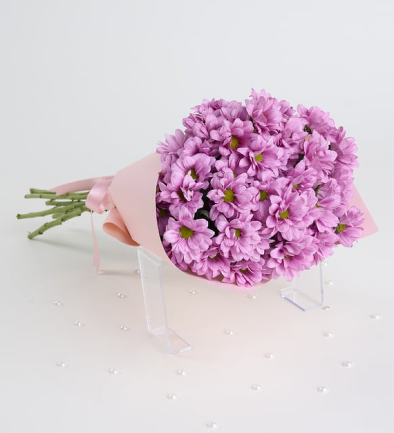 Pembe Papatyalar Çiçek Buketi